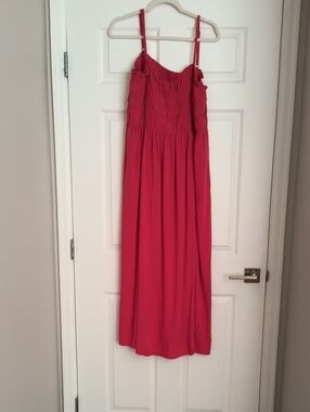 Girls Red Spaghetti-Strap Maxi Dress